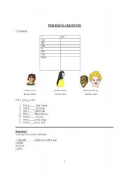 English Worksheet: Possessive Adjectives