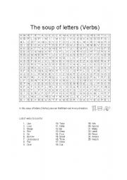 (Verbs) Soup of letters