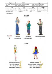 English worksheet: Describing appearances