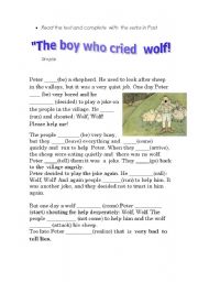 the  boy who cried  wolf