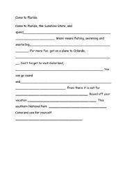 English worksheet: Florida