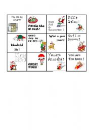 English Worksheet: Christmas award cards 3/4