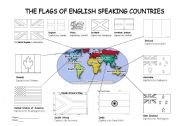 The flags of English speaking countries