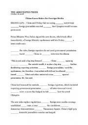 English worksheet: Preposition Worksheet