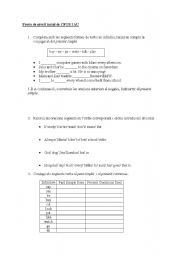 English worksheet: Level Test