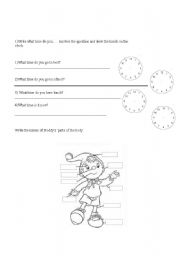 English worksheet: parts of the body