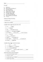 English Worksheet: Exercises