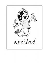 English worksheet: EXCITED