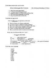 English Worksheet: english test