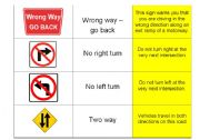 Driving Road Signs