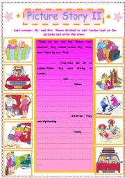 English Worksheet: Writing : A Picture Story   (  II  )