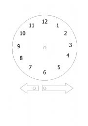 English Worksheet: Clock