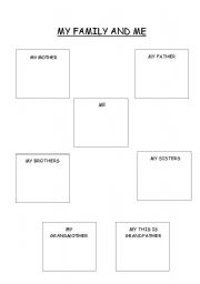 English Worksheet: Family tree