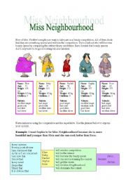 Miss Neighbourhod - comparing 