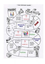 English Worksheet: Classroom Monopoly - set 1