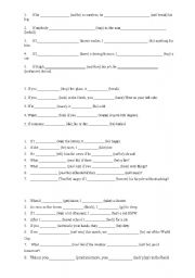 English Worksheet: Conditionals 2
