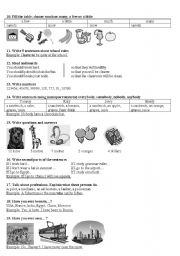 English Worksheet: test for children PART 2