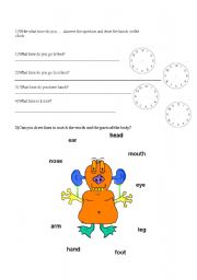 English Worksheet: time 