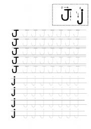 kindergarten writing foundation j l esl worksheet by sign