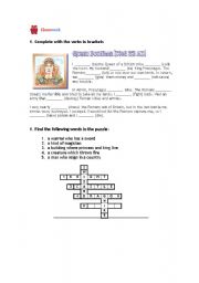 English worksheet: tales