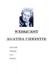 AGATHA CHRISTIE WEBQUEST