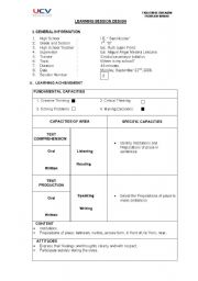 English Worksheet: prepositions of place