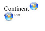 English worksheet: Definition of Continent