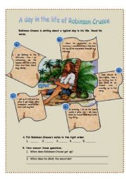 A day in the life of Robinson Crusoe