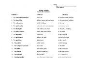 English worksheet: People at Work:  Create the Sentences
