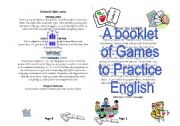 A booklet of Games to Practice English