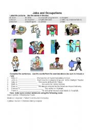 English Worksheet: Jobs and Occupations