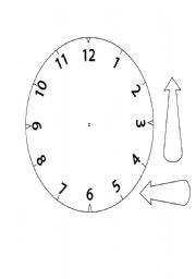 English Worksheet: Clock
