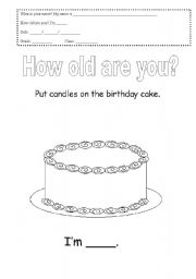 How Old Are You? Worksheet / Worksheet, worksheet - Twinkl