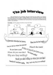 THE JOB INTERVIEW. Indirect Questions