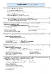 English Worksheet: future tense