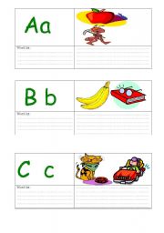 English Worksheet: alphabet