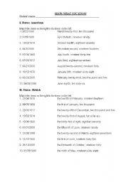 Dates and prepositions of time