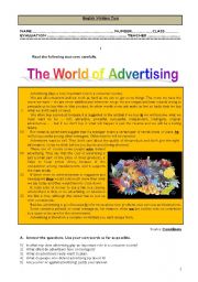 Test - The world of advertising