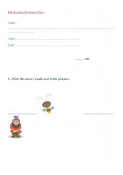 English Worksheet: Dictation for Beginners-Numbers-Animals