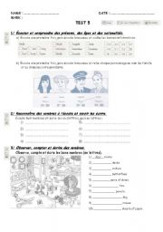 English Worksheet: test on numbers, age and nationalities (1)