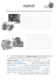 English worksheet: education