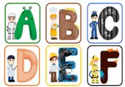a -z flashcards with occupations