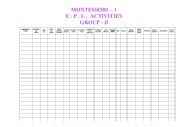 English Worksheet: Montessori Progress Sheet