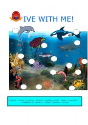 English Worksheet: DIVE WITH ME!