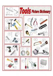 Tools Picture Dictionary (full page)