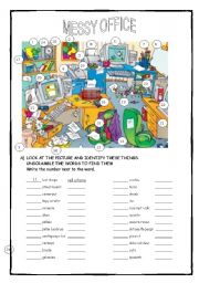 English Exercises: Office Supplies