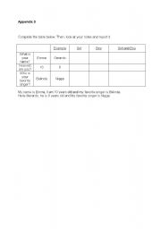 English Worksheet: speaking using personal pronouns & possessive adjectives