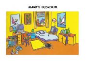 English Worksheet: Marks bedroom