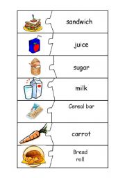 English Worksheet: food