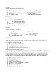 English worksheet: simple past and future - revision